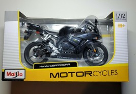 New Maisto Motorcycles Honda Black Cbr 1000RR 1/12 Die-Cast Metal Usa Ships Free - £20.21 GBP