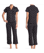 PJ COUTURE Notchco Short Sleeve Shirt &amp; Capris 2-Piece Set, Small, Black... - $61.54 CAD