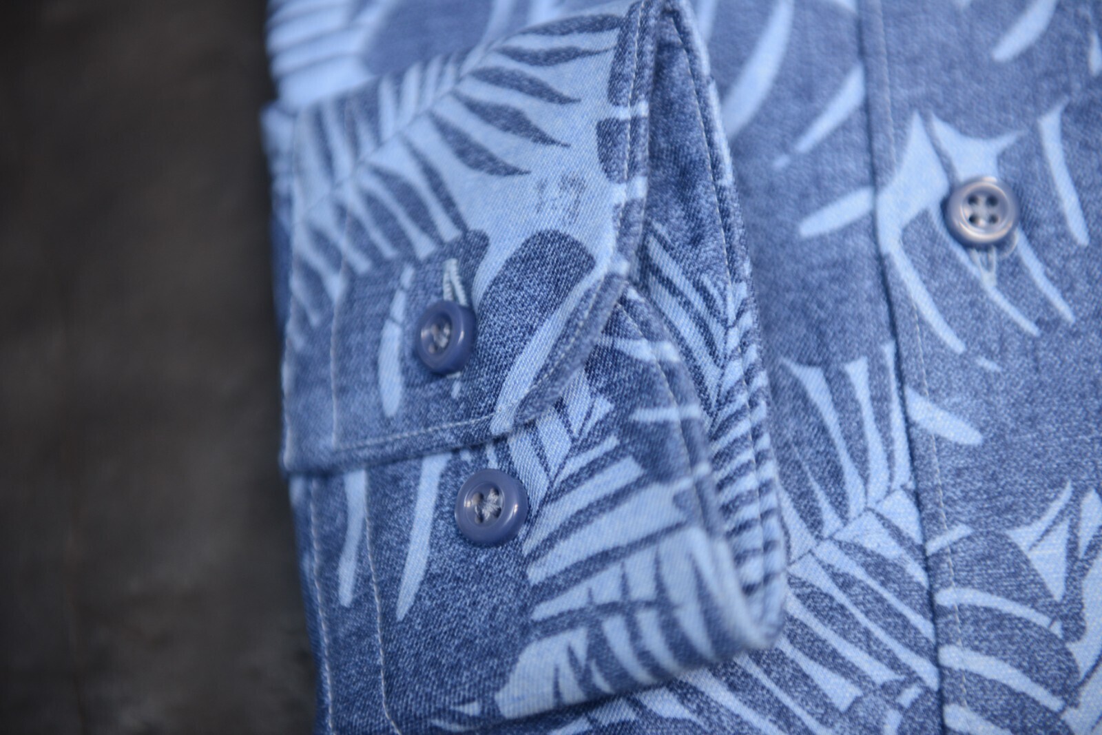 Hugo Boss Men's HAL Kent Casual Fit Leaf Print Cotton/Linen Dress Shirt 42 16.5 Item image 5