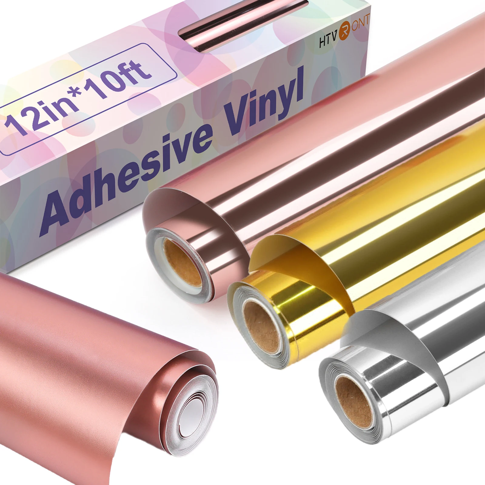HTVRONT metallic mirror adhesive vinyl 12x10ft - $258.47 MXN