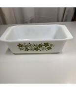 Pyrex Crazy Daisy Loaf Pan #913 Spring Blossom Green &amp;White Dish 8.5&quot;x 4... - $57.15 CAD