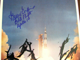 Gerry Griffin Apollo 14 Flight Director Signed Auto Liftoff Litho Photo Jsa - £157.90 GBP