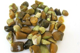 One Green Opal Tumbled Stone 20-30mm Reiki Healing Crystals Calming Stress Calm - £1.44 GBP