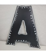 Decorative Alphabet Letter A Faux Chalkboard Black Wall Hanging Kids Roo... - $11.30