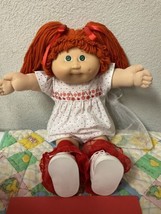 Vintage Cabbage Patch Kid Girl Red Hair Green Eyes HM#3 P Factory 1985 - £145.17 GBP
