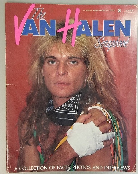 VAN HALEN / VAN HALEN SCRAPBOOK 1984 USED PAPERBACK BOOK BY STARBOOK SIG... - $24.00