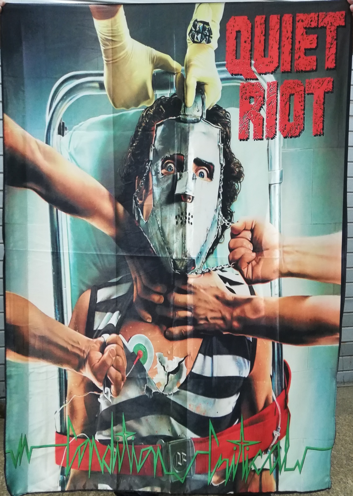 QUIET RIOT Condition Critical FLAG CLOTH POSTER BANNER CD Hard Rock - $20.00