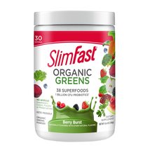 SlimFast Greens Powder, Green Superfoods with Organic Wheat Barley Grass, Flax S - $33.99