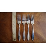 Lot Set of 4x Oneida LUANN Stainless Dinner Forks 7.75&quot; China - €16,14 EUR