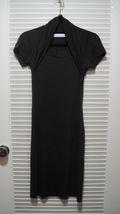 Zara collection Brown dress body fit size M tight fit snugging runs smal... - $6.79
