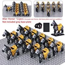 New Medieval Military Sets Cavalry Figures Horse Animals Building Blocks... - £20.70 GBP