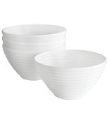 Gibson Ultra Patio 4 Piece Tempered Opal Glass Dessert Bowl Set in White - $50.91 CAD
