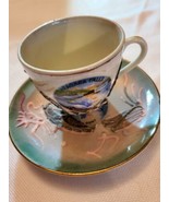 Niagra Falls China Dragonware Tea Cup &amp; Saucer - Sea Foam Green Demitase... - £5.34 GBP