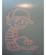Anti-Hillary Calvin and Hobbs Decal - $56.26 MXN