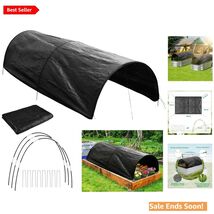 Foldable 8x4ft Garden Bed Sun Shade with 70% Shade Cloth - All-Season Pr... - $57.37