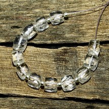 12 pièces perles de quartz cristal naturel pierre précieuse lâche 30,15 cts... - £8.96 GBP