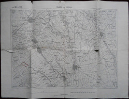 Original Military Topographic Map Austria Serbia Bajmok Backa Topola 1884 WWI - £43.80 GBP