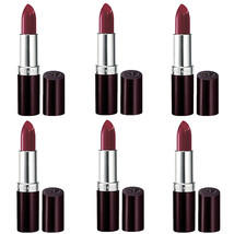 Pack of (6) New Rimmel Lasting Finish Lipstick 124 Bordeaux, 0.14 Ounces - $59.94