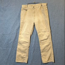 Vintage Levis Action Jeans Mens 36x29 Tan Made in USA 90s Brown Tab 530 ... - £16.28 GBP