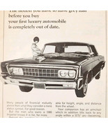 1966 Chrysler Imperial Car Advertisement Automobilia Classic Luxury DWQQ11 - $367.32 MXN