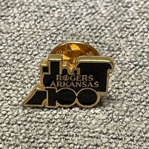 Rogers Arkansas Train Enamel Pin Hat Tie Lapel Pinback Souvenir Travel - $11.88