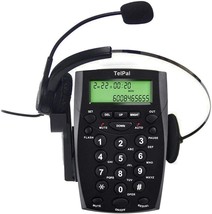 Corded Call Center Headset Phone From Telpal With A Dialpad, Wired Analo... - £32.45 GBP