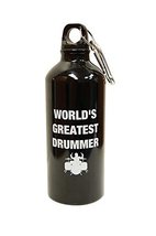 World&#39;s Greatest Drummer Gift - Water Bottle for Drummer - £7.90 GBP