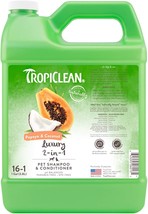 TropiClean Papaya &amp; Coconut Luxury 2-in-1 Shampoo and Conditioner for Pets 1ea/1 - £63.26 GBP