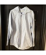 Equilibrio Italia Button Down Dress Shirt Large (L) 16-16.5 - Light Blue... - €12,86 EUR