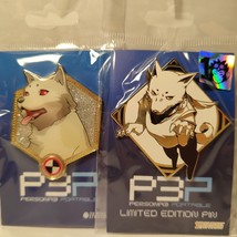 Persona 3 Portable Koromaru Enamel Pins Set Of 2 Official Atlus Collectible - £21.22 GBP