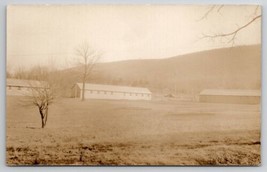 RPPC Farm Scene Building at Foot of Mountains Postcard I23 - £7.69 GBP