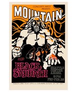 Black Sabbath &amp; Mountain - Seattle Center Arena 1971 STICKER Big Size &amp; ... - £7.47 GBP