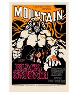 Black Sabbath &amp; Mountain - Seattle Center Arena 1971 STICKER Big Size &amp; ... - $9.50