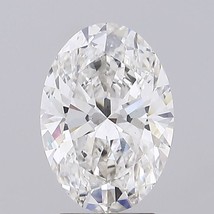 Lab Grown 3.13 Cts OVAL Cut F Color VS1 Clarity IGI Certified CVD Diamond - £728.60 GBP