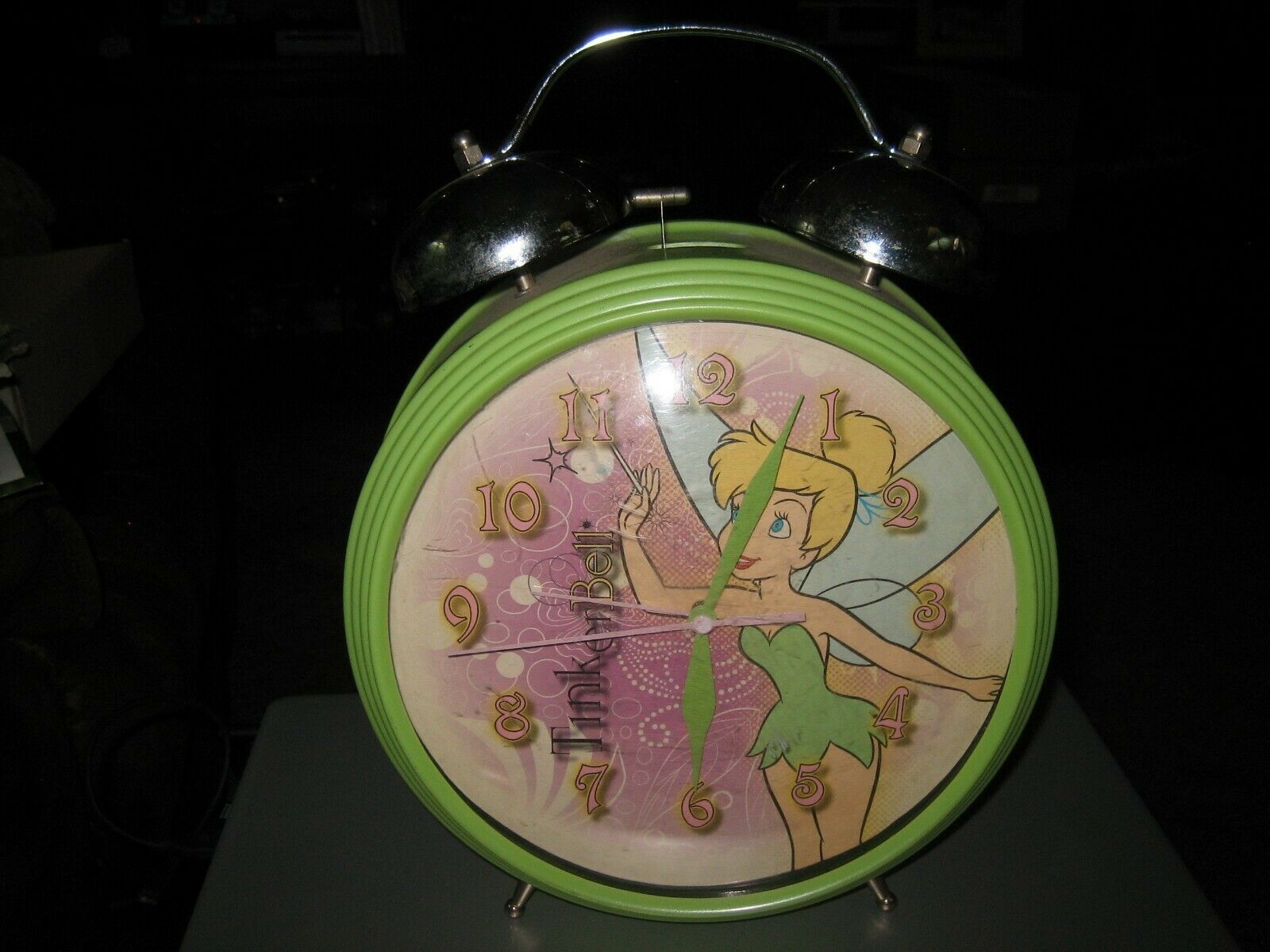 Disney Tinkerbell Large Battery Operated Alarm Clock for Table or Wall - £29.51 GBP