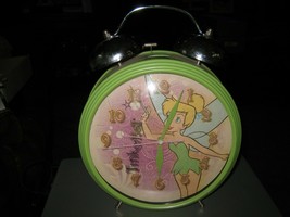 Disney Tinkerbell Large Battery Operated Alarm Clock for Table or Wall - £28.85 GBP