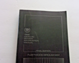 1986 Cadillac Service Information Manual Fleetwood Broughman Final Edition - $17.98