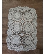 Vintage Handmade Crochet Lace Doily Cream Table Accent Decorative Home D... - $157.14 MXN