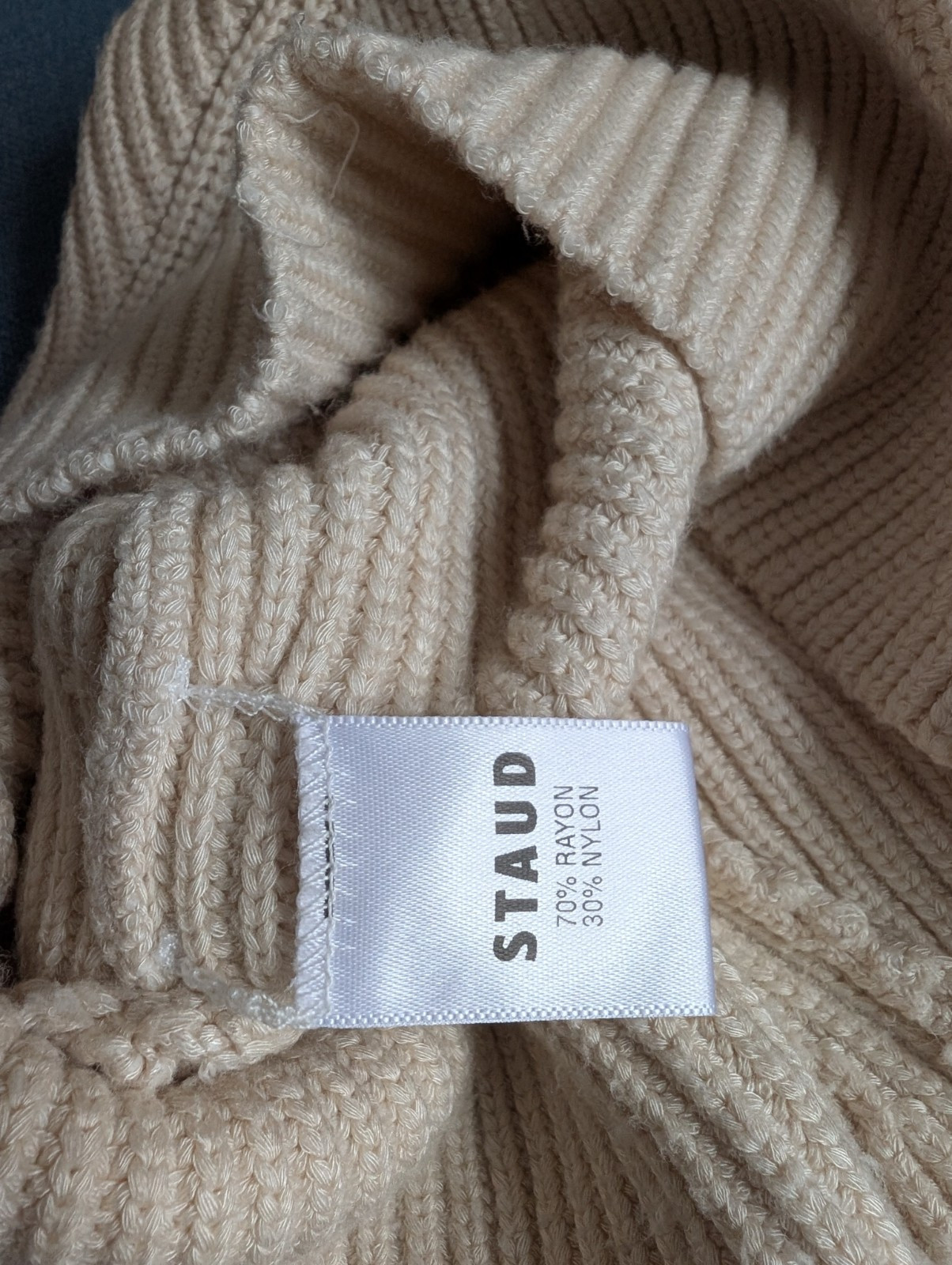 STAUD XS Kira Knit Bustier Tank Top Corset Sweater Ivory Cream Sleeveless  Item image 6