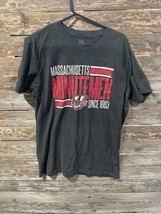 Umass Minutemen Amherst Men’s Gray Shirt Size Large NCAA - £11.03 GBP