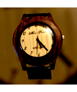 Vintage wood grain men&#39;s watch NWT - €55,88 EUR