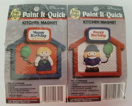 Accents Unlimited Wee Crafts Plaster Ceramic Kitchen Magnets To Paint NEW - £7.81 GBP