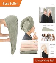Extra Large 4-Pack Microfiber Hair Towel Wrap - Quick Dry &amp; Anti-Frizz S... - $47.47