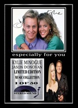 Kylie Minogue &amp; Jason Donovan Signed Mount Framed - £14.85 GBP
