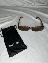 Butaby Rectangle Sunglasses Womens Brown Frame - £7.91 GBP