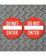 (2) 6&quot; x 6&quot; DO NOT ENTER Safety Warning High Quality 6 mil Vinyl Decals - $9.37 CAD