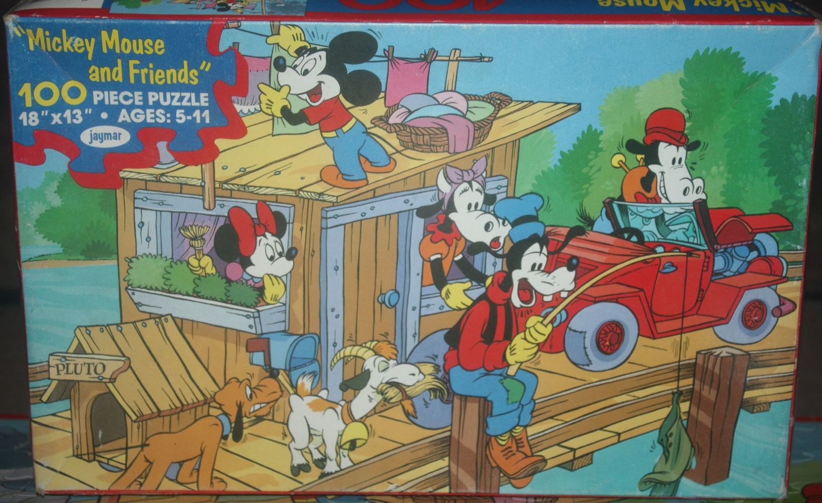 Vintage Jaymar Disney Mickey &amp; Friends 100 Piece Puzzle - Complete - $10.00