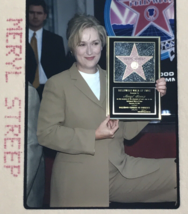 1998 Meryl Streep Hollywood Walk of Fame Ceremony Celebrity Transparency... - $9.49