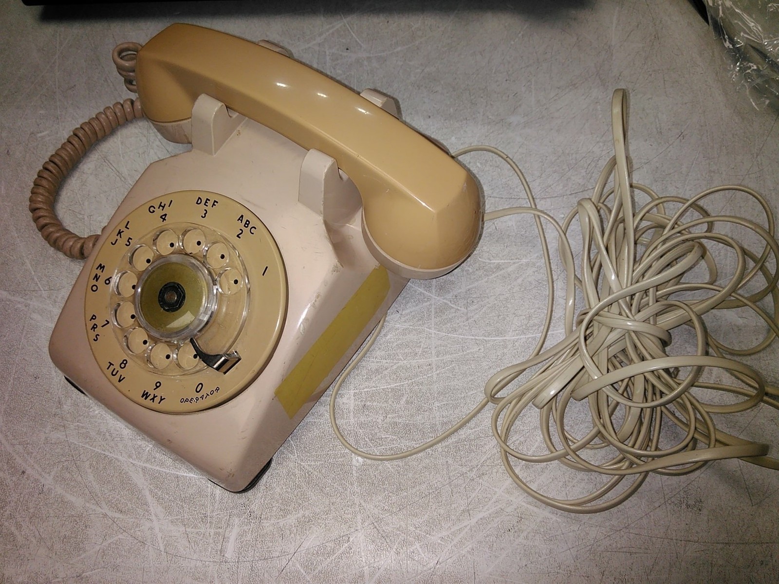 Western Electric Bell Systems Model 500 Beige Rotary Telephone  - $20.71