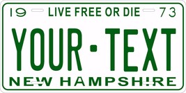 New Hampshire 1973 License Plate Personalized Custom Auto Bike Motorcycle Moped  - £8.70 GBP+